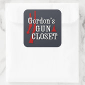 Autocollant Gordon's Gun Closet (Sac)