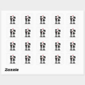 Autocollant gothique de la Saint-Valentin Dark Rom (Feuille)