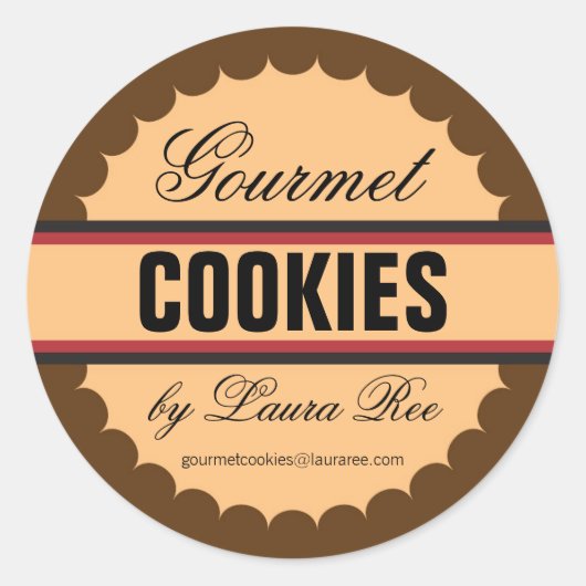 Autocollant Gourmet Cookie (Devant)
