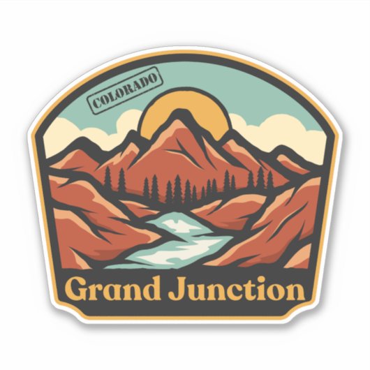 Autocollant Grand Junction, Colorado (Devant)