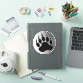 Autocollant Grande Patte d'Ours Argenté Classique (Couverture iPad)