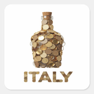 Autocollant graphique Cool Gold ITALY