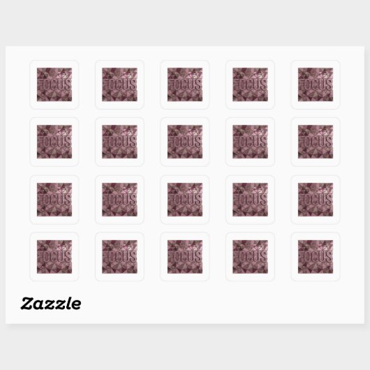 Autocollant graphique FOCUS rose mignon (Feuille)
