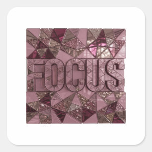 Autocollant graphique FOCUS rose mignon