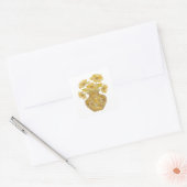 Autocollant graphique gris pelable abstrait (Enveloppe)