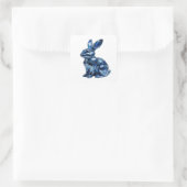 Autocollant graphique LAPIN BLEU argenté Cool (Sac)