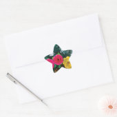 Autocollant graphique numérique de fleur exotique (Enveloppe)