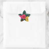 Autocollant graphique numérique de fleur exotique (Sac)