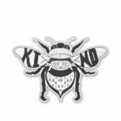 Autocollant graphique type abeille (Devant)