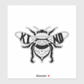 Autocollant graphique type abeille (Feuille)
