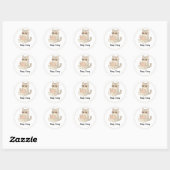 Autocollant gras sans serif simple et tendance (Feuille)