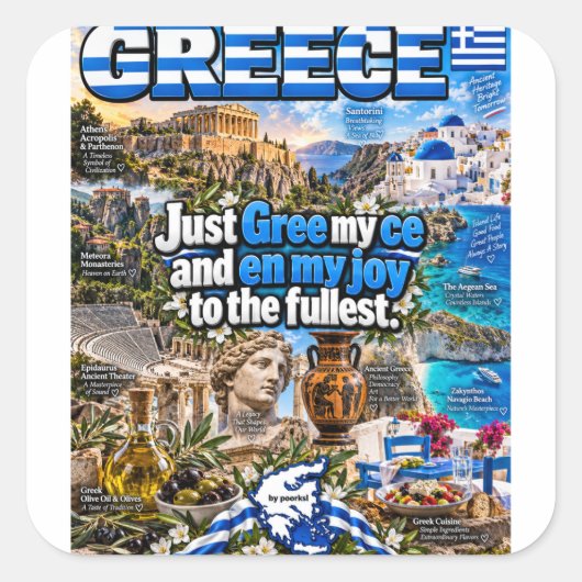 autocollant Grèce (Devant)