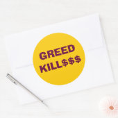 Autocollant GREED KILL$$$$ (Enveloppe)