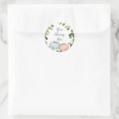 Autocollant Greenery Pumpkin Votre Message Ici (Sac)