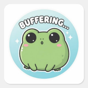 Autocollant Grenouille en Tampon Grenouille Mignon