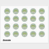 Autocollant Grenouille Ensemble Couple Mignon Gren (Feuille)