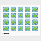 Autocollant Grenouille Heureuse (Feuille)