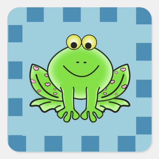 Autocollant Grenouille Heureuse (Devant)