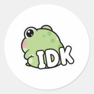Autocollant Grenouille IDK Mignon Grenouille Minim