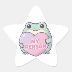 Autocollant Grenouille Personne Mienne Mignon Gren