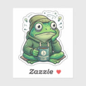 Autocollant Grenouille Ruminante (Feuille)