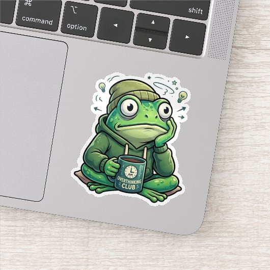 Autocollant Grenouille Ruminante (Détail)