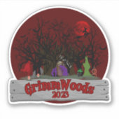 Autocollant GrimmWoods 2023 (retour) (Devant)