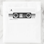 Autocollant gris étiquette de bande de cassette (Sac)