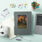 Autocollant Grizzly (Couverture iPad)