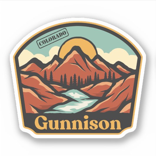 Autocollant Gunnison, Colorado (Devant)