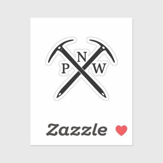 Autocollant hache à glace PNW (Feuille)