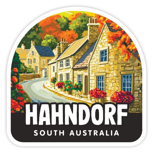 Autocollant Hahndorf, Australie du Sud