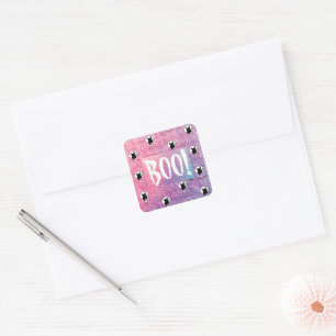 Autocollant Halloween Boo rose par Poet Adiela Ako