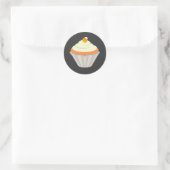 Autocollant Halloween Candy Corn Cupcake (Sac)