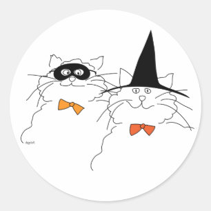 Autocollant Halloween Catty