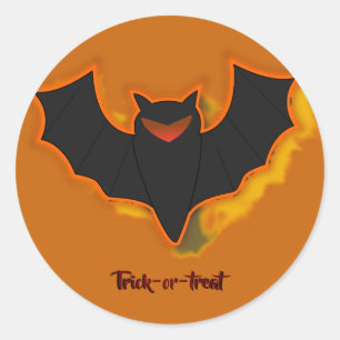 Autocollant Halloween Chauve-Souris Effrayante - T