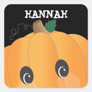 Autocollant Halloween Citrouille Éffrayant personn