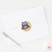 Autocollant Halloween de chouette vampire mignon (Enveloppe)