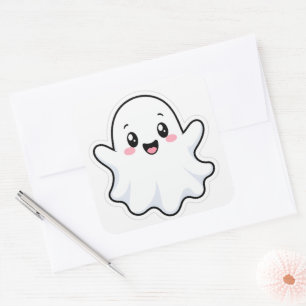 Autocollant Halloween de fantôme mignon - Vinyle S