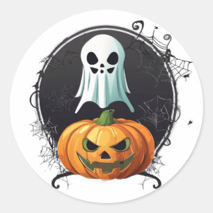 Autocollant Halloween de nuit effrayante : plaisir