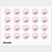 Autocollant Halloween Fantôme Rose (Feuille)
