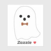 Autocollant Halloween Garçon Fantôme Mignon avec N (Feuille)