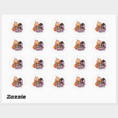 Autocollant Halloween Tendance Basic Witch Pumpkin (Feuille)