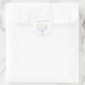 Autocollant Hanoukka | Menorah | Arrondi (Sac)