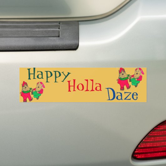 autocollant HAPPY HOLLA DAZE (En voiture)