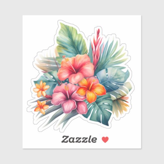 Autocollant hawaïen (Feuille)