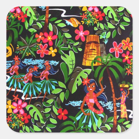 Autocollant Hawaiian Girls (Devant)