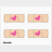 Autocollant Heart Bandaid (Feuille)