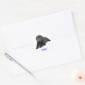 Autocollant Hello pour marionnette Black Labrador  (Enveloppe)