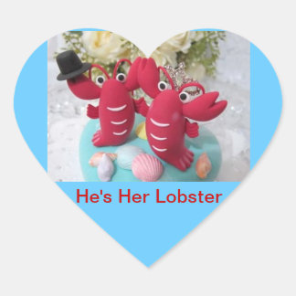 autocollant "He's Her Lobster"